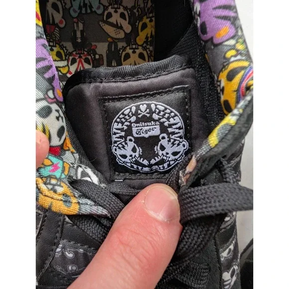Onitsuka Tiger x Tokidoki Mens 9 Black Ultimate 81 D53AQ-9090 Cartoon Print - Picture 9 of 12
